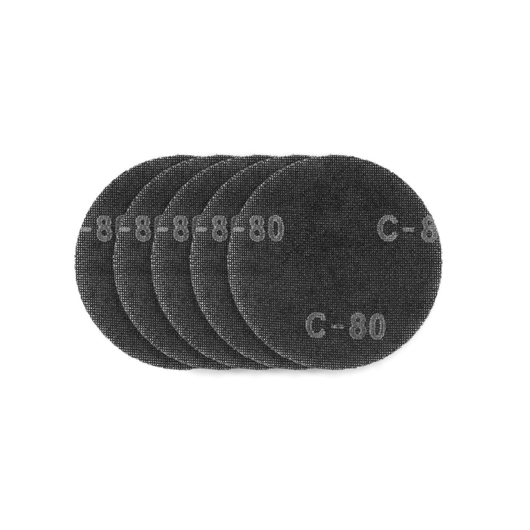 Gipso šlifavimo grotelės su Velcro 180 mm, K80, 5vnt šlifuokliui 59G263