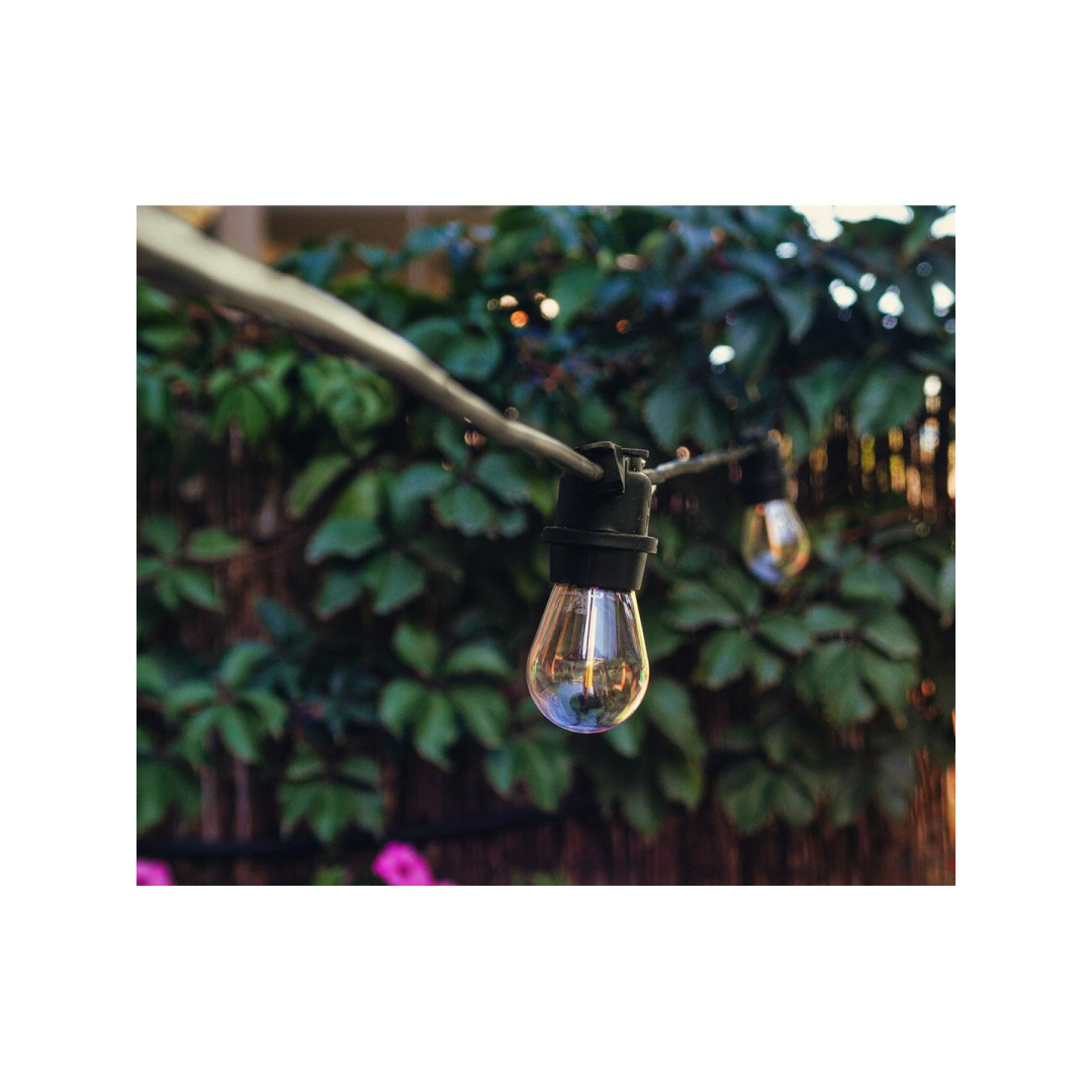 Girliandas 20m + 22 kaitinamosios lemputės 2