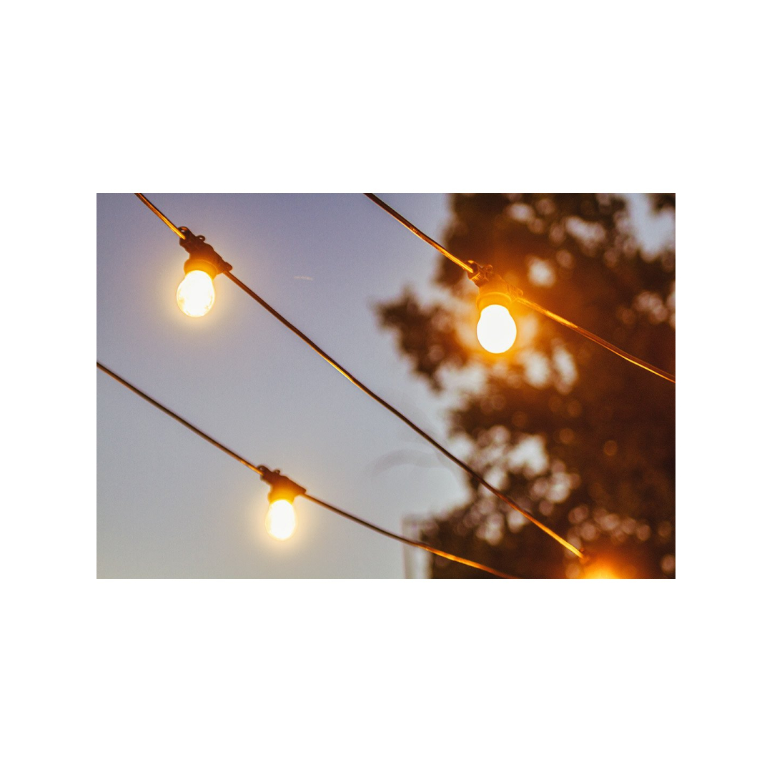 Girliandas 20m + 22 kaitinamosios lemputės 8