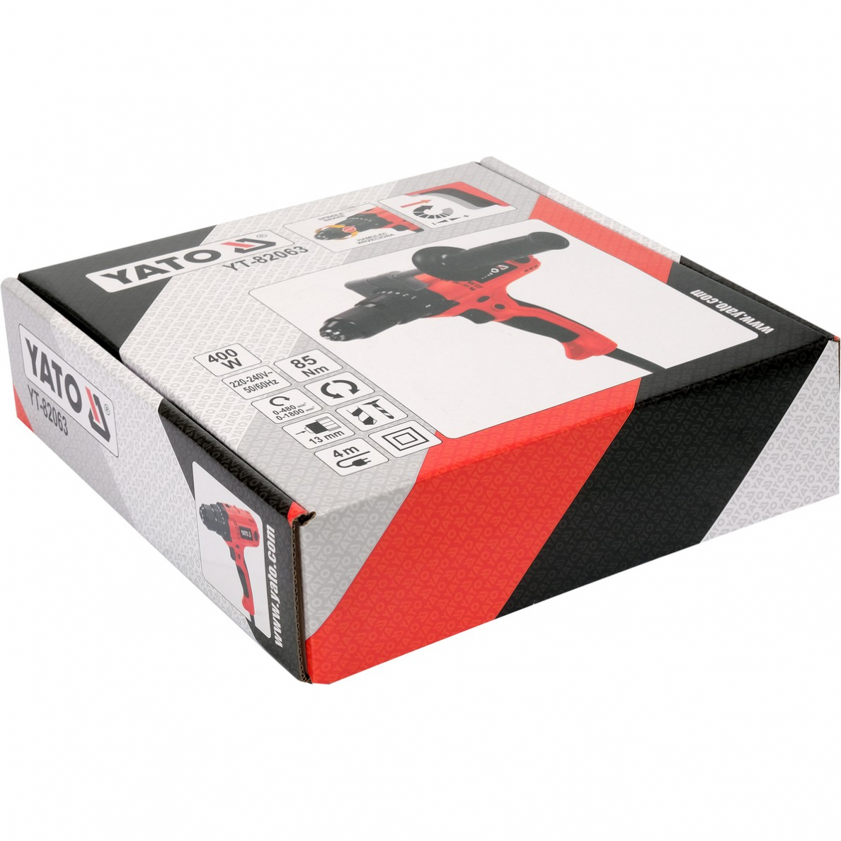 Gręžtuvas / suktuvas Yato, 400 W, 85 Nm 2 Gręžtuvas / suktuvas Yato, 400 W, 85 Nm 2