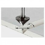 Gipskartonio freza Festool HW S8 D32/90° (491001)
