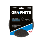 Gipso šlifavimo grotelės su Velcro 180 mm, K180, 5vnt šlifuokliui 59G263