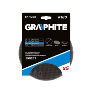 Gipso šlifavimo grotelės su Velcro 180 mm, K180, 5vnt šlifuokliui 59G263