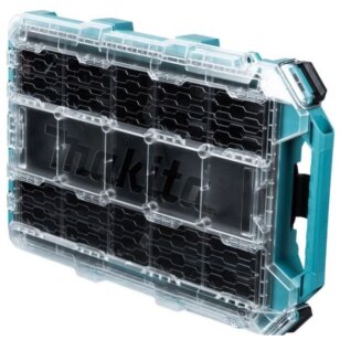 Žema vidutinio dydžio smulkių priedų dėžė Makita P-91051, 387x596x85 mm