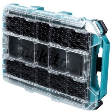 Žema vidutinio dydžio smulkių priedų dėžė Makita P-91051, 387x596x85 mm 1 Žema vidutinio dydžio smulkių priedų dėžė Makita P-91051, 387x596x85 mm 1