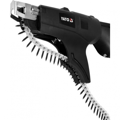 Gipskartonio suktuvas su varžtų dėtuve Yato, 550 W, 22-55 mm 2 Gipskartonio suktuvas su varžtų dėtuve Yato, 550 W, 22-55 mm 2