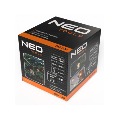 Girliandas 20m + 22 kaitinamosios lemputės 1 Girliandas 20m + 22 kaitinamosios lemputės 1