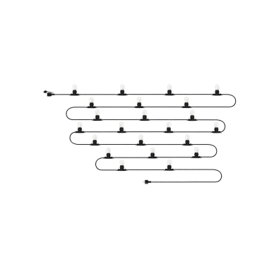 Girliandas 20m + 22 kaitinamosios lemputės Girliandas 20m + 22 kaitinamosios lemputės