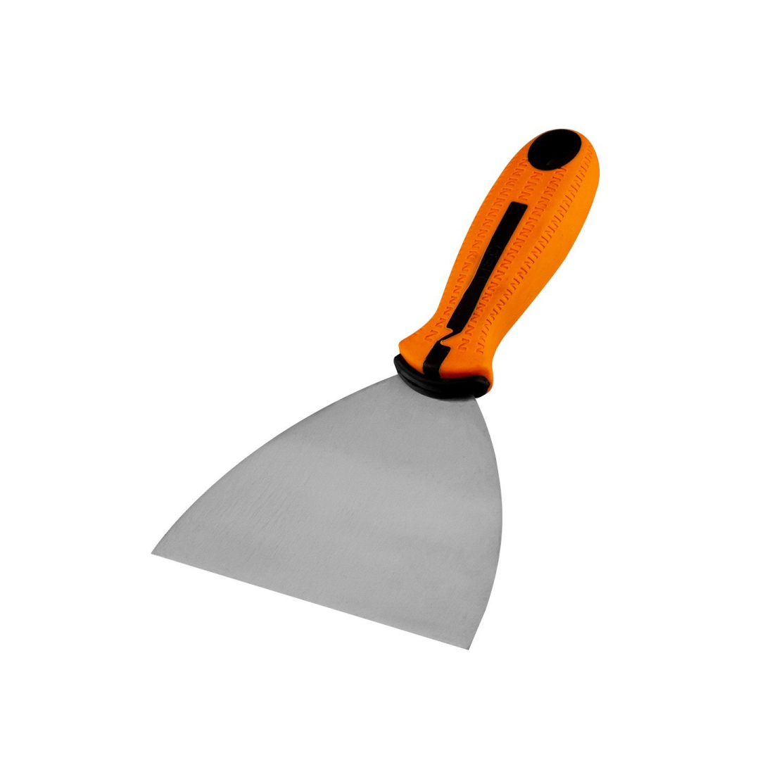 Glaistyklė - gramdiklis 125mm, ašmenys iš nerūdijančio plieno, rankena iš dviejų medžiagų Glaistyklė - gramdiklis 125mm, ašmenys iš nerūdijančio plieno, rankena iš dviejų medžiagų