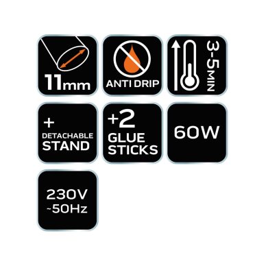 Glue gun 11mm 60W CE 6 Glue gun 11mm 60W CE 6