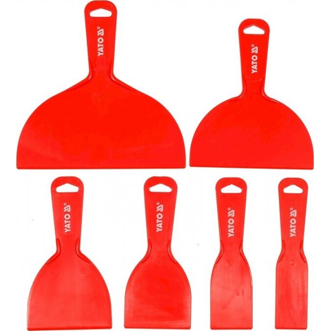 Glaistyklių / mentelių rinkinys | su rankenomis | 6 vnt. (YT-52740) Glaistyklių / mentelių rinkinys | su rankenomis | 6 vnt. (YT-52740)