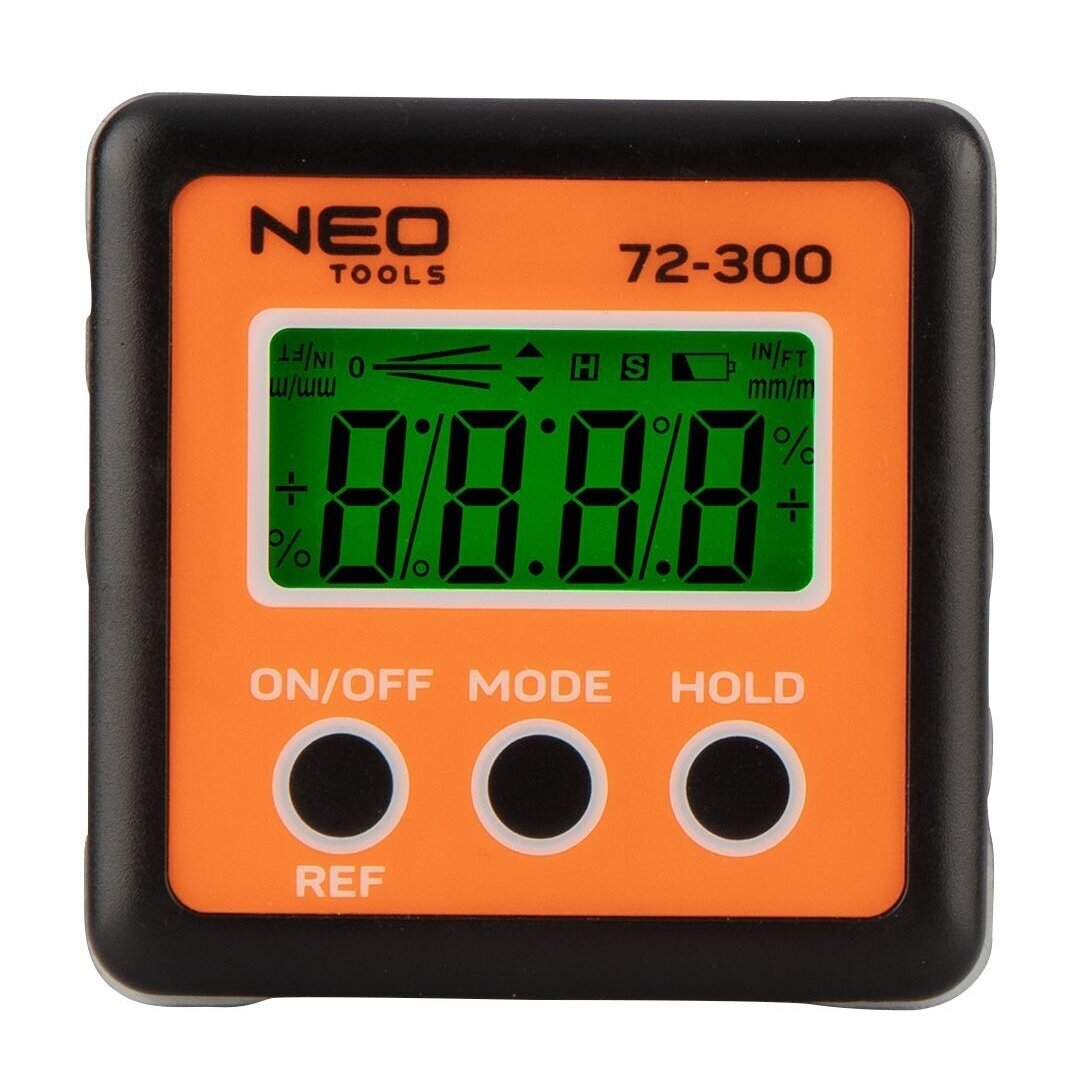 Goniometras - kampų, posvyrio matuoklis Neo Tools 72-300 1