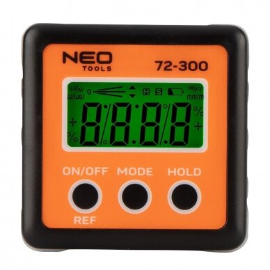 Goniometras - kampų, posvyrio matuoklis Neo Tools 72-300 1 Goniometras - kampų, posvyrio matuoklis Neo Tools 72-300 1