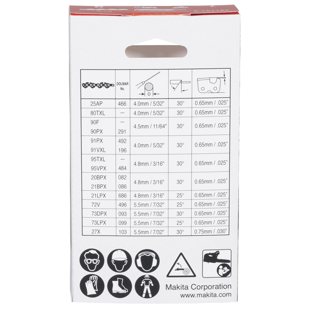 Pjovimo grandinė 325 1.1 59d Makita 191T91-3 2
