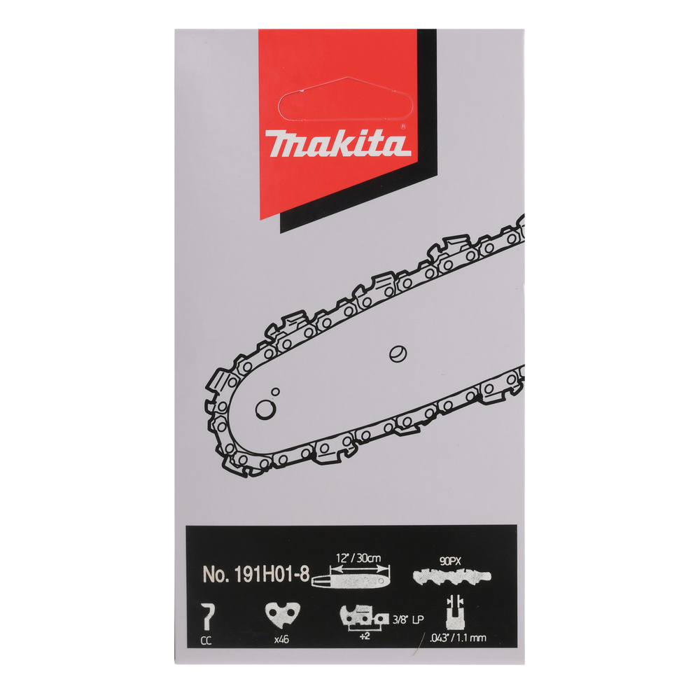 Grandinė Makita 191H01-8, SC 90PX, 30 cm / 12", 3/8", 1,1 mm, 46H 1 Grandinė Makita 191H01-8, SC 90PX, 30 cm / 12", 3/8", 1,1 mm, 46H 1