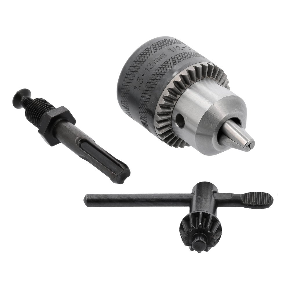 Grąžto griebtuvas su raktu ir SDS adapteriu | 1,5-13 mm | 1/2"-20UNF (YT-820302) Grąžto griebtuvas su raktu ir SDS adapteriu | 1,5-13 mm | 1/2"-20UNF (YT-820302)