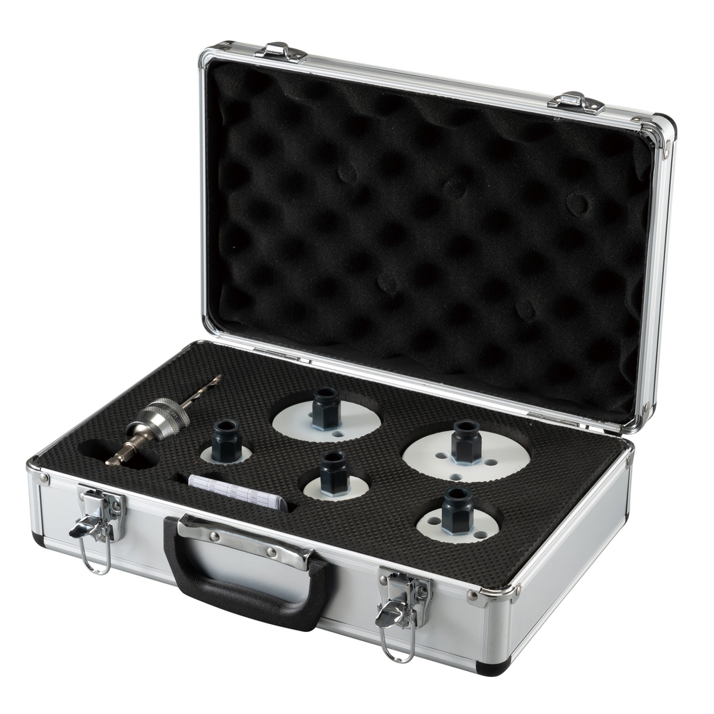 Gręžimo karūnų rinkinys elektrikams Makita E-15805 EZYCHANGE, BIM, 7 vnt. Gręžimo karūnų rinkinys elektrikams Makita E-15805 EZYCHANGE, BIM, 7 vnt.