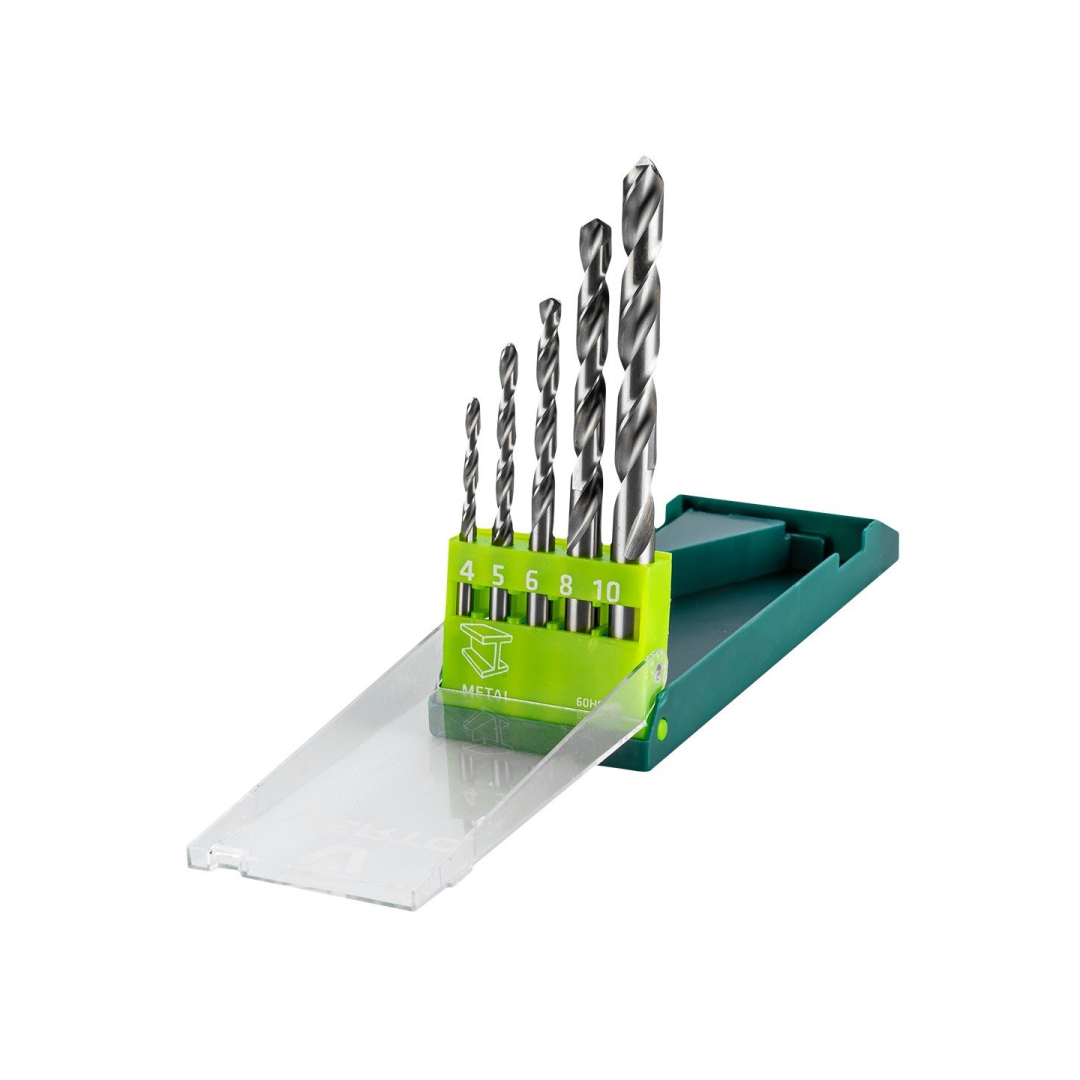 Grąžtas HSS 5 vnt. 4, 5, 6, 8, 10 mm. Grąžtas HSS 5 vnt. 4, 5, 6, 8, 10 mm.