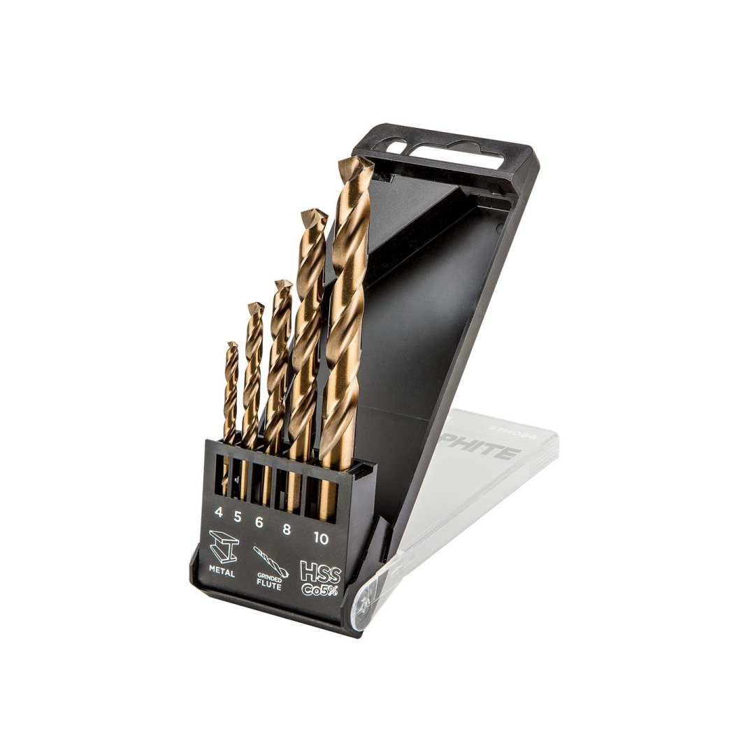 Grąžtų komplektas HSS-Co, 4.0 - 10 mm, 5pcs