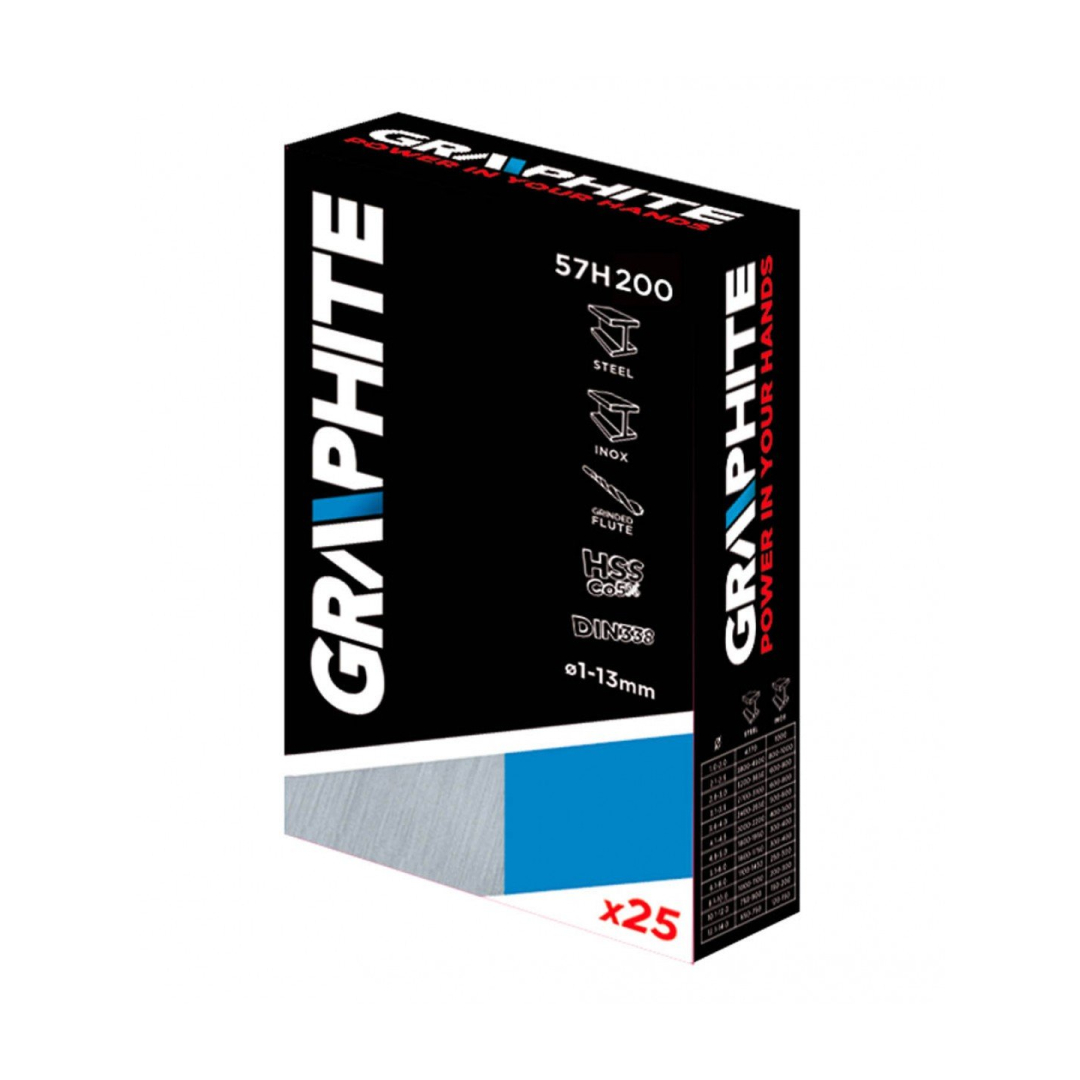 Grąžtų komplektas HSS-TiN 1.0 - 13.0 mm / 25 vnt. 1