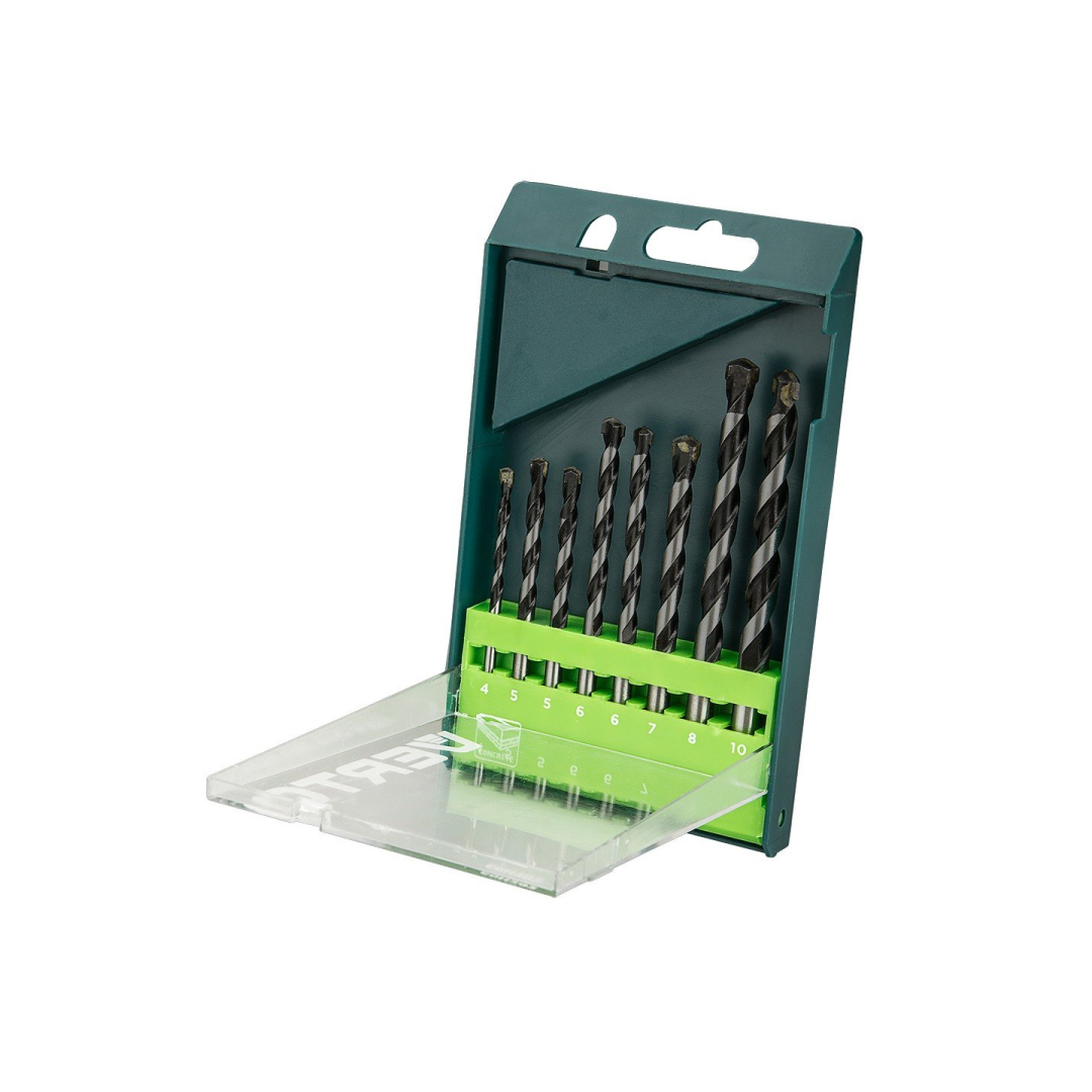 Grąžtų rinkinys 8 vnt. - 4, 5, 5, 6, 6, 7, 8, 10 mm