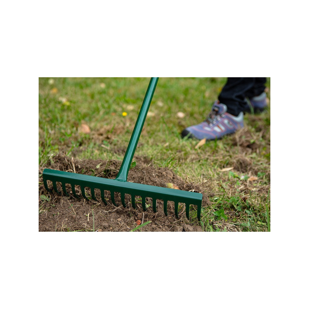 Grėblys 16 noragų, gumuota metalinė ergonomiška rankena 2 Grėblys 16 noragų, gumuota metalinė ergonomiška rankena 2