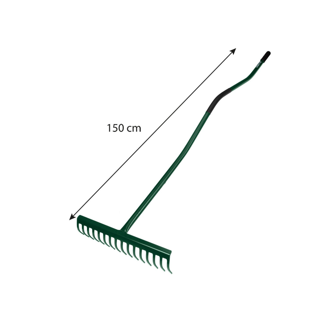 Grėblys 16 noragų, gumuota metalinė ergonomiška rankena 6