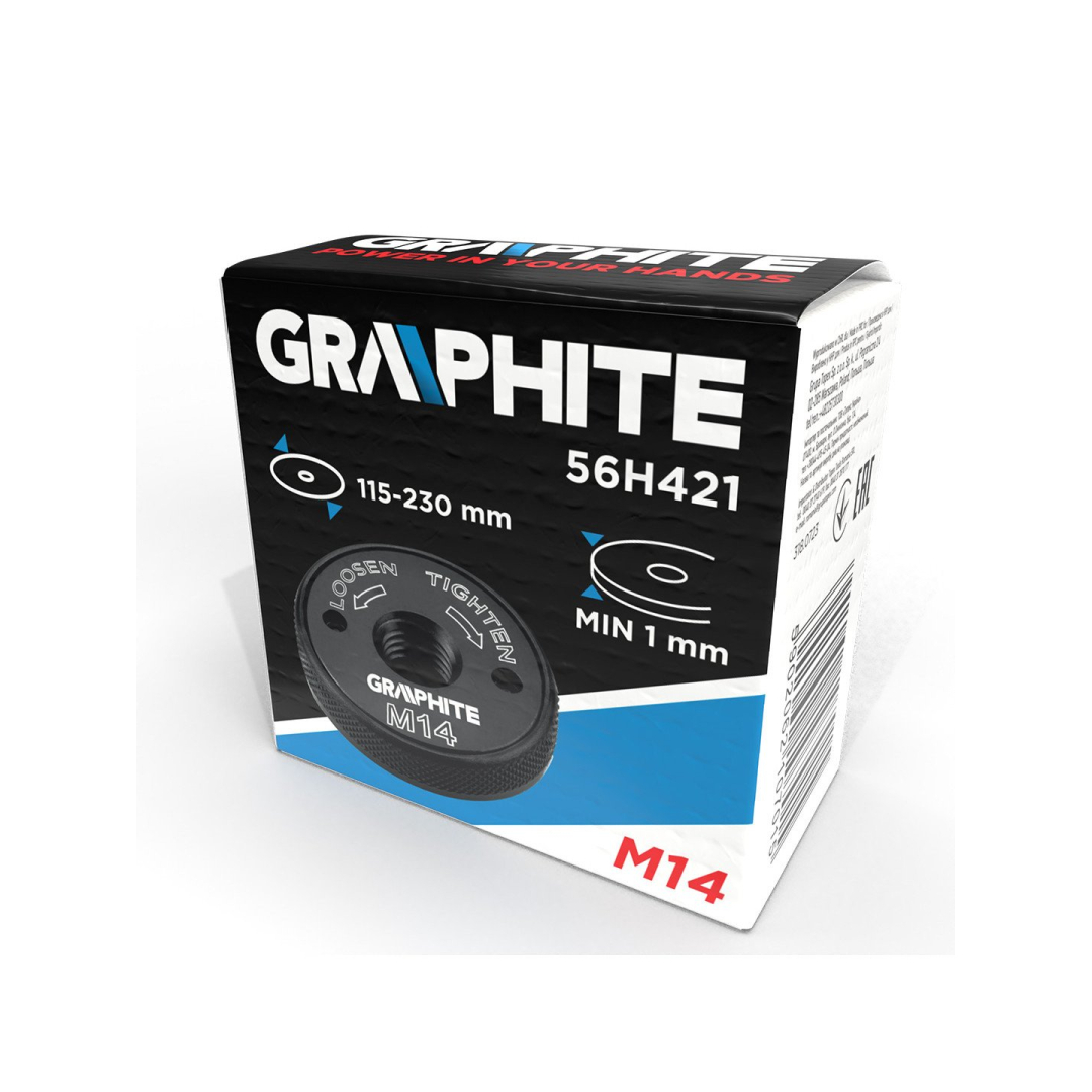 Greito veikimo veržlė kampiniam šlifuokliui M 14 1 Greito veikimo veržlė kampiniam šlifuokliui M 14 1