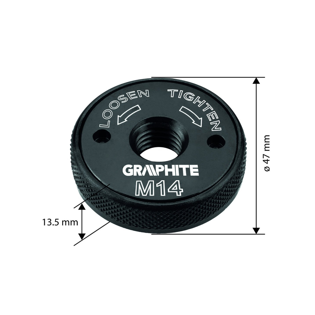 Greito veikimo veržlė kampiniam šlifuokliui M 14 6 Greito veikimo veržlė kampiniam šlifuokliui M 14 6
