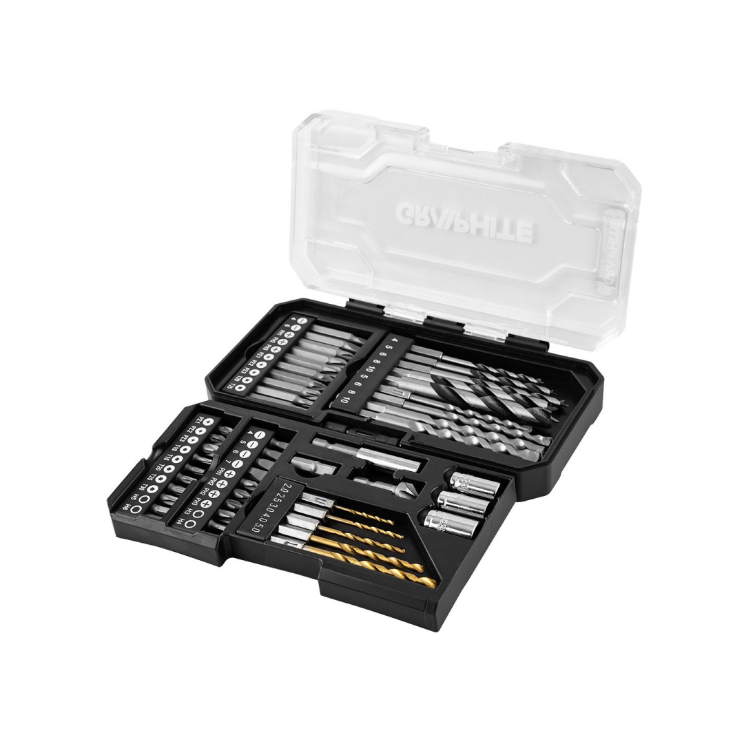 Gręžtuvas ir bitų rinkinys, 20 el.