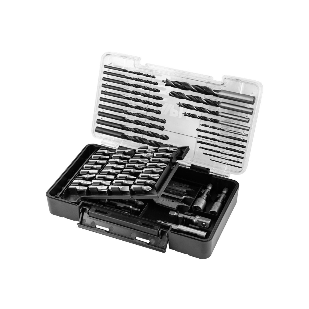 Gręžtuvas ir bitų rinkinys, lizdai, 66 EL.