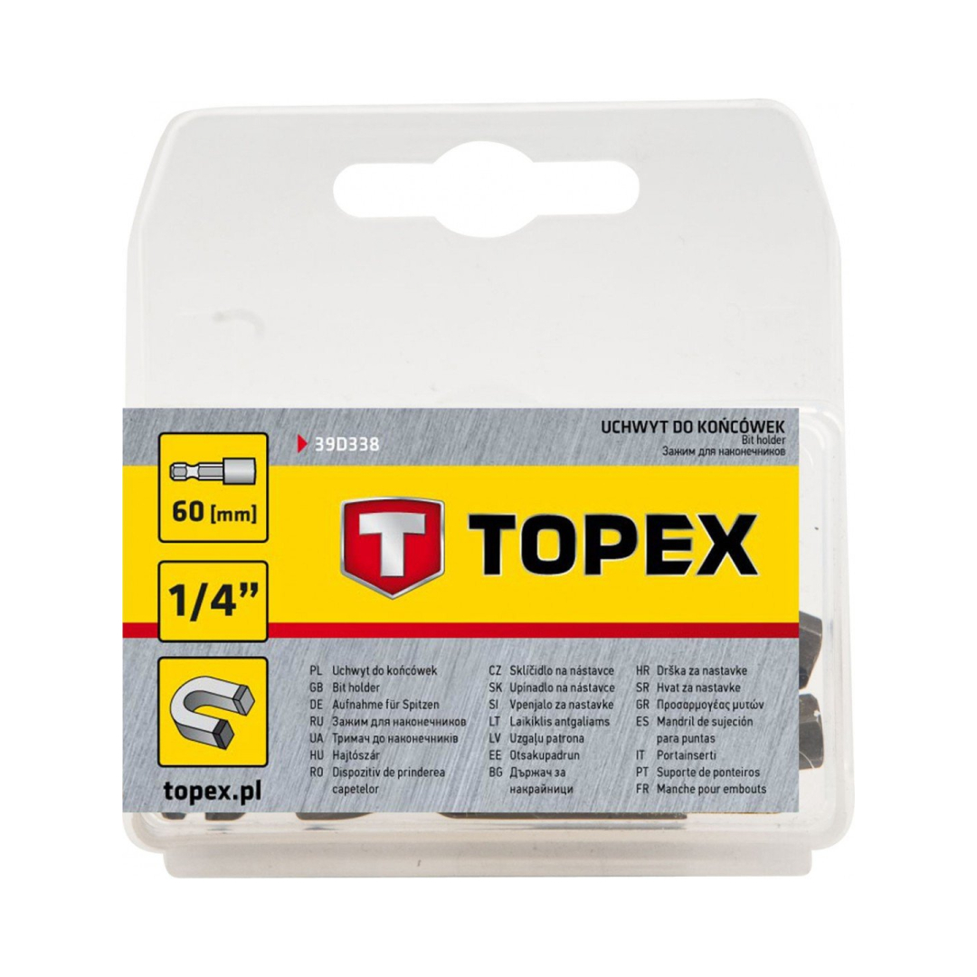 Griebtuvas antgaliams, magnetinis 1/4", 60mm 1 Griebtuvas antgaliams, magnetinis 1/4", 60mm 1