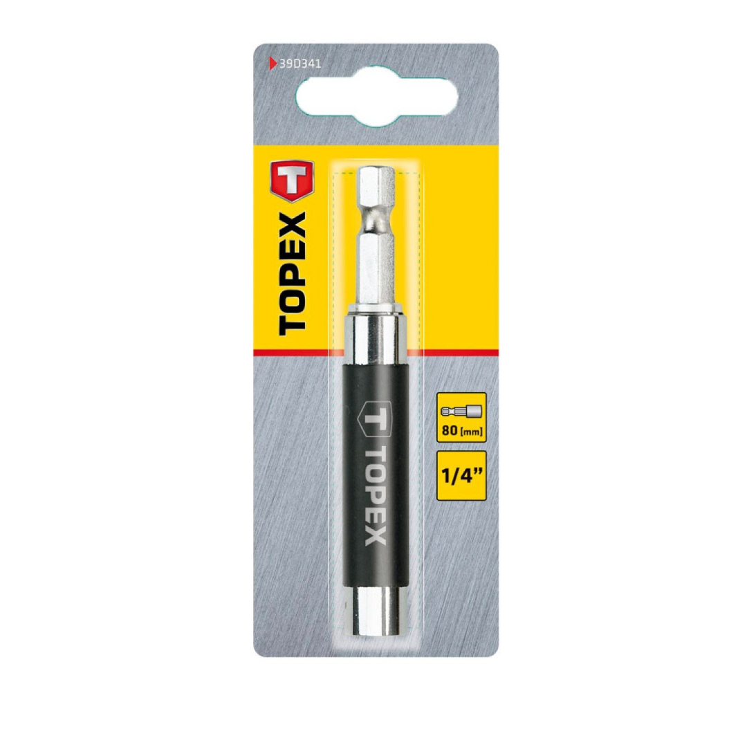 Griebtuvas antgaliams su kreipiančiąja 1/4", 80mm 1