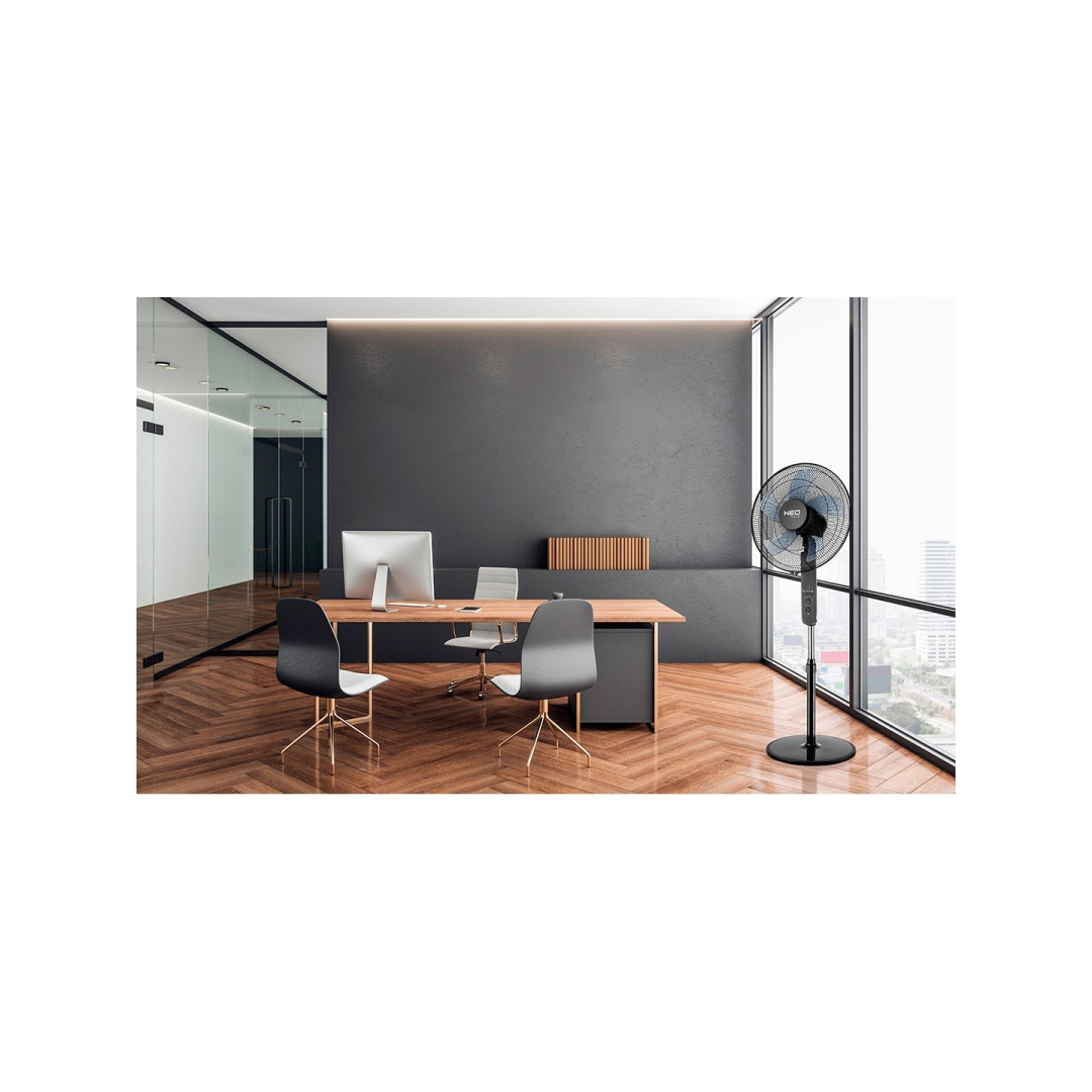 Grindinis ventiliatorius 45W, diam. 40 cm, 3 gr, svyr, nuot valdymas 4