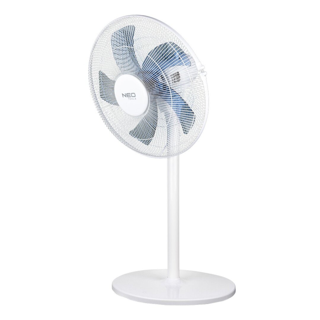 Grindų ventiliatorius 50 W, 40 cm skersmens, 3 greičiai, osciliacinis, baltas 5