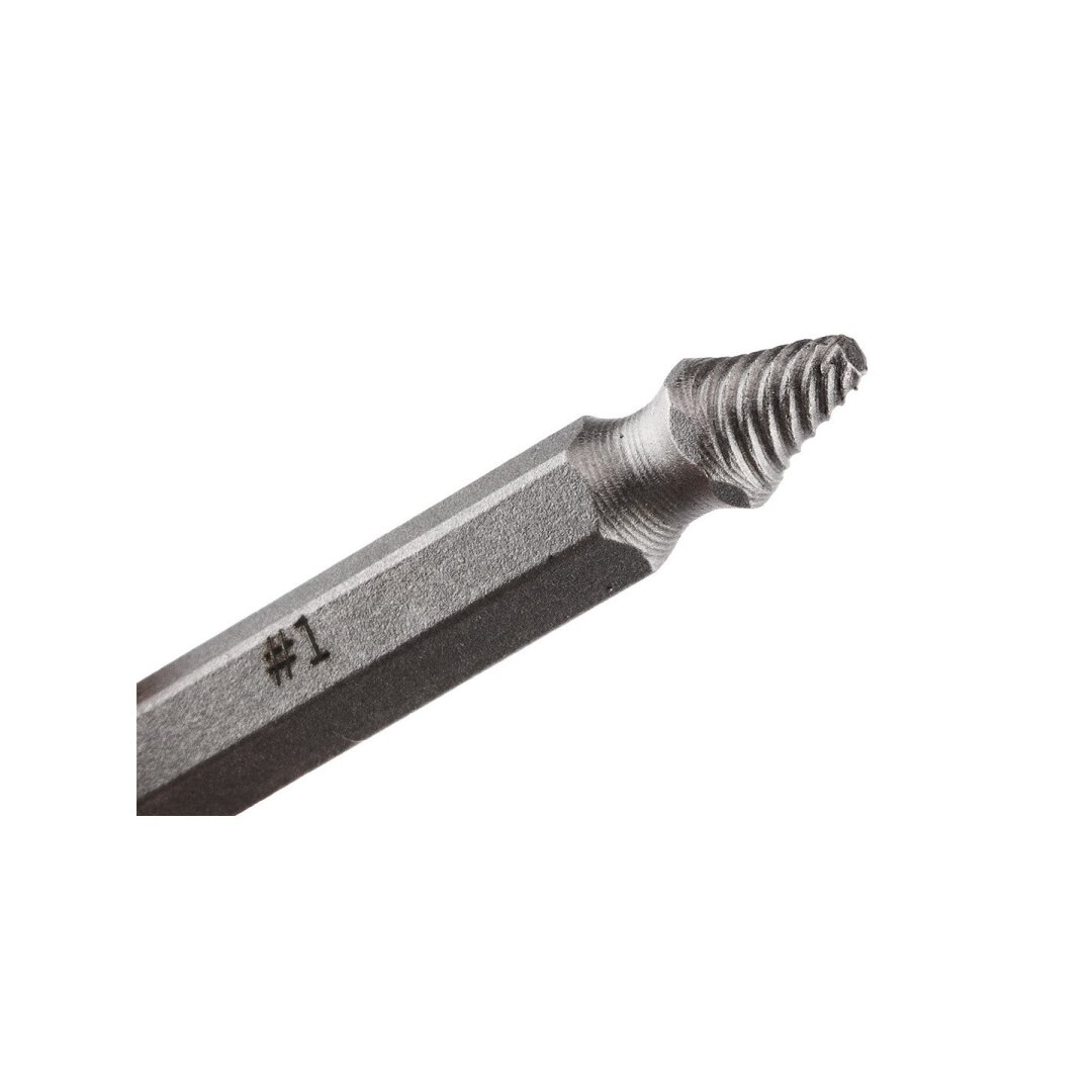 Grįžtami sraigtiniai ištraukimai, skirti sulaužyti varžtus ar pažeistus lizdus, rinkinys 4 vnt. 8