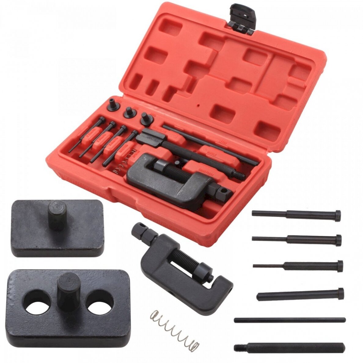 Grandinės kniedijimo, atskyrimo įrankių rinkinys (1749V) Grandinės kniedijimo, atskyrimo įrankių rinkinys (1749V)