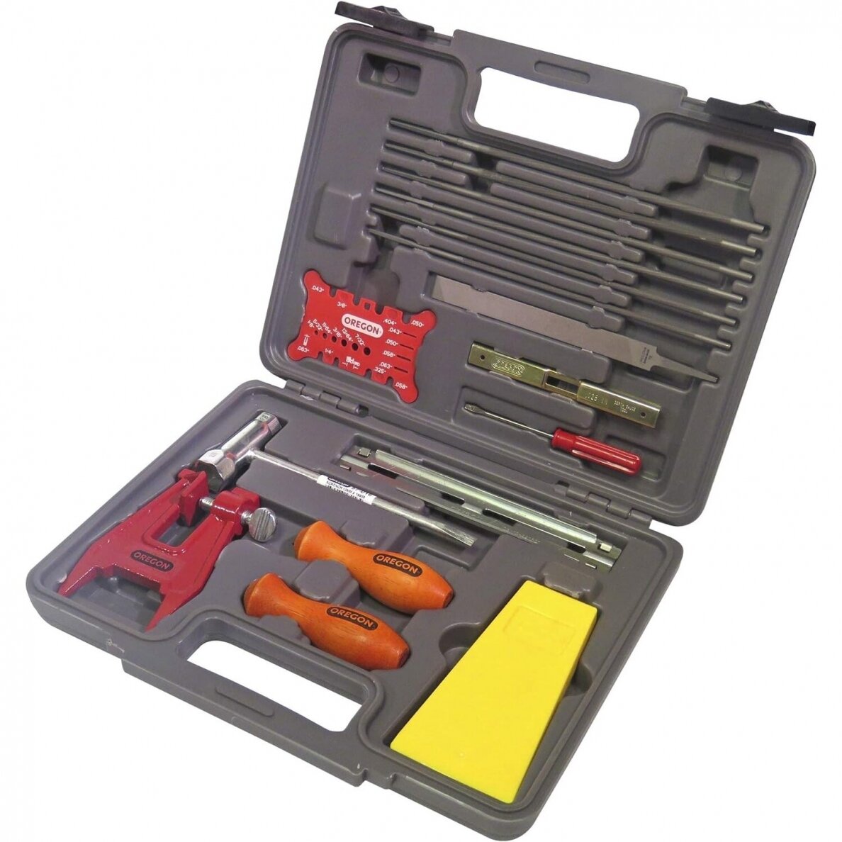 Grandininio pjūklo priežiūros rinkinys Oregon, 16 vnt. 1 Grandininio pjūklo priežiūros rinkinys Oregon, 16 vnt. 1