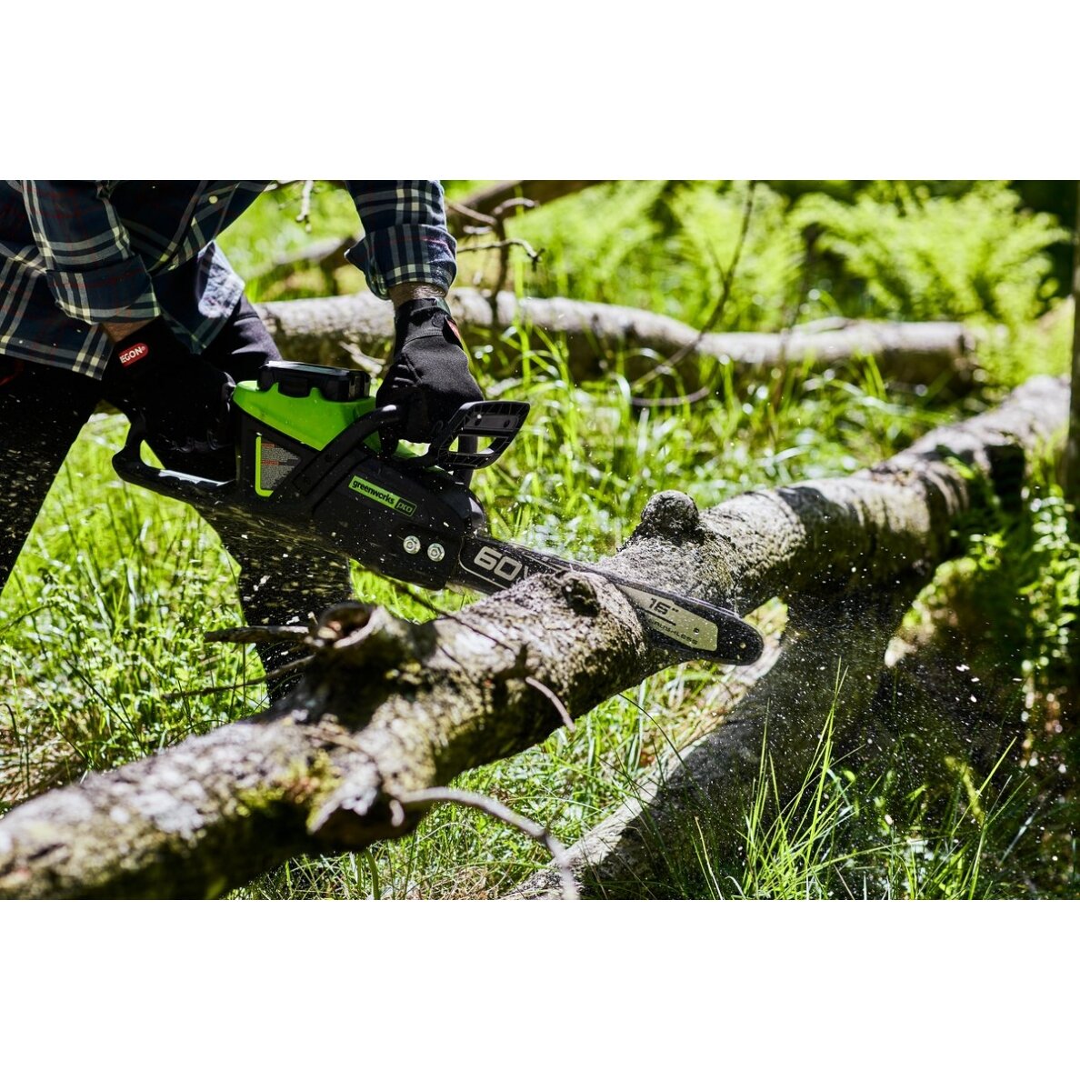 Akumuliatorinis grandininis pjūklas Greenworks GD60CS40, 60 V, 40 cm, (tik įrankis) 1