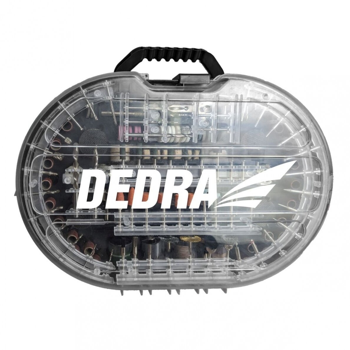 Graviruoklių - mini tiesinių įrankių priedų rinkinys Dedra 08T700, 287vnt. 1