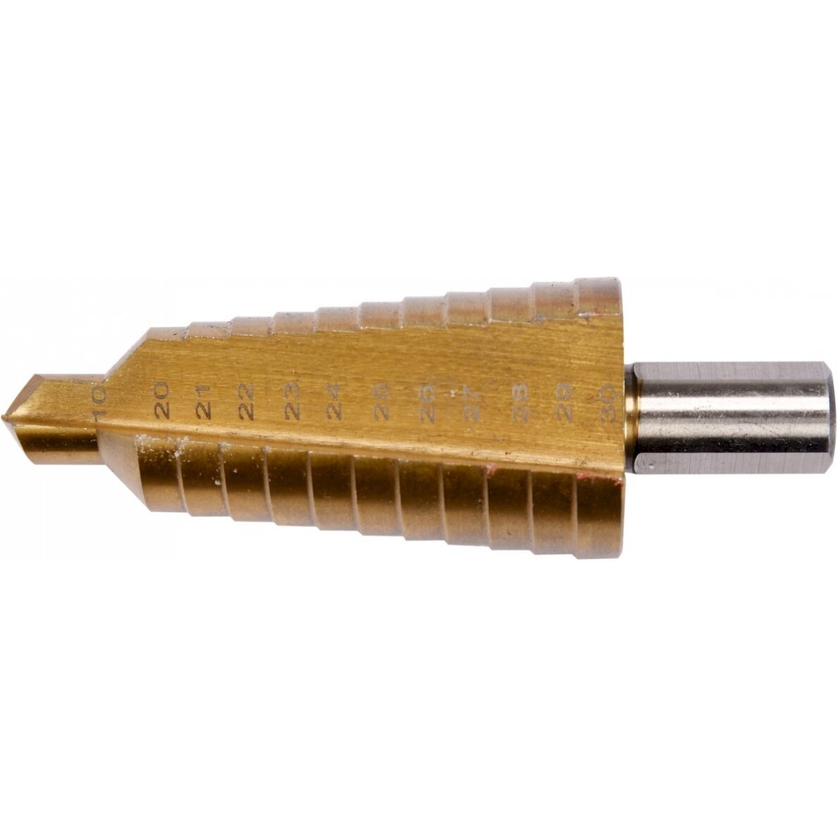 Grąžtas skylės (pa)platinimui pakopinis | 10-30 mm (YT-44746) Grąžtas skylės (pa)platinimui pakopinis | 10-30 mm (YT-44746)