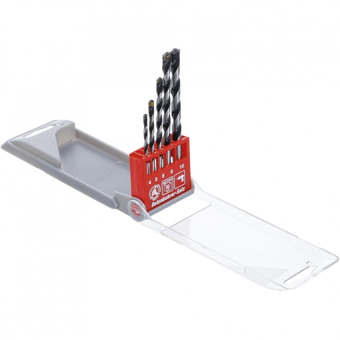 Grąžtų betonui rinkinys Kraftmann 4-10 mm, 5 vnt. 1 Grąžtų betonui rinkinys Kraftmann 4-10 mm, 5 vnt. 1