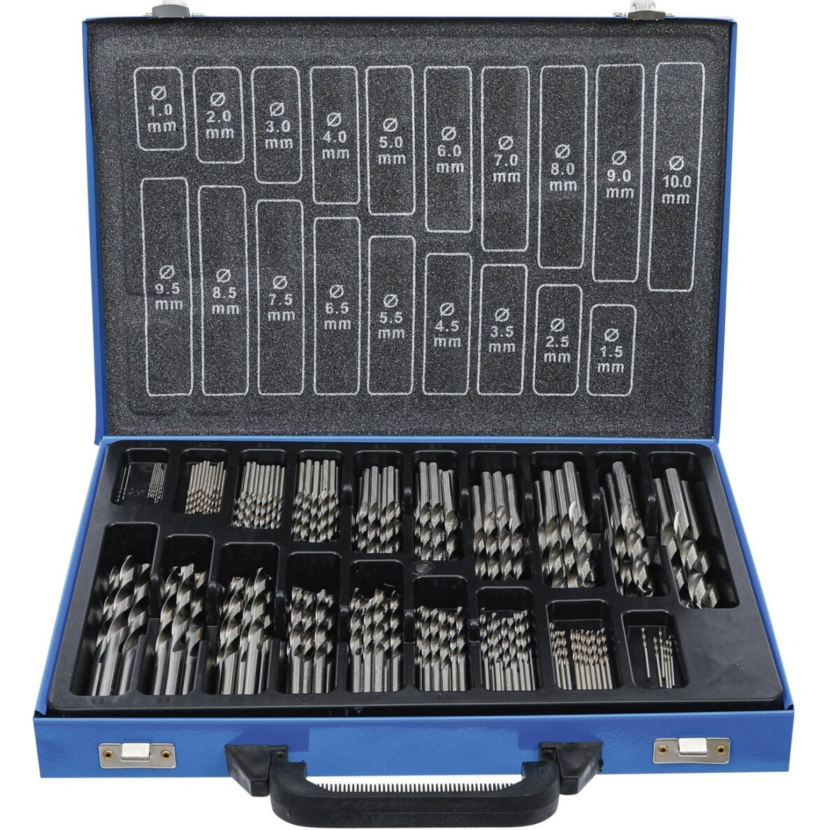 Grąžtų metalui rinkinys | HSS | Ø 1 - 10 mm | 170 vnt. (1995) Grąžtų metalui rinkinys | HSS | Ø 1 - 10 mm | 170 vnt. (1995)