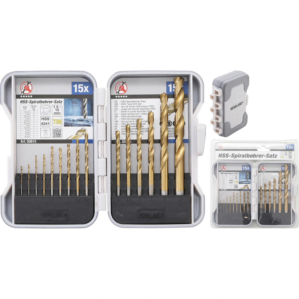 Grąžtų rinkinys BGS-technic 50815, 1.5 - 10 mm, 15 vnt. Grąžtų rinkinys BGS-technic 50815, 1.5 - 10 mm, 15 vnt.