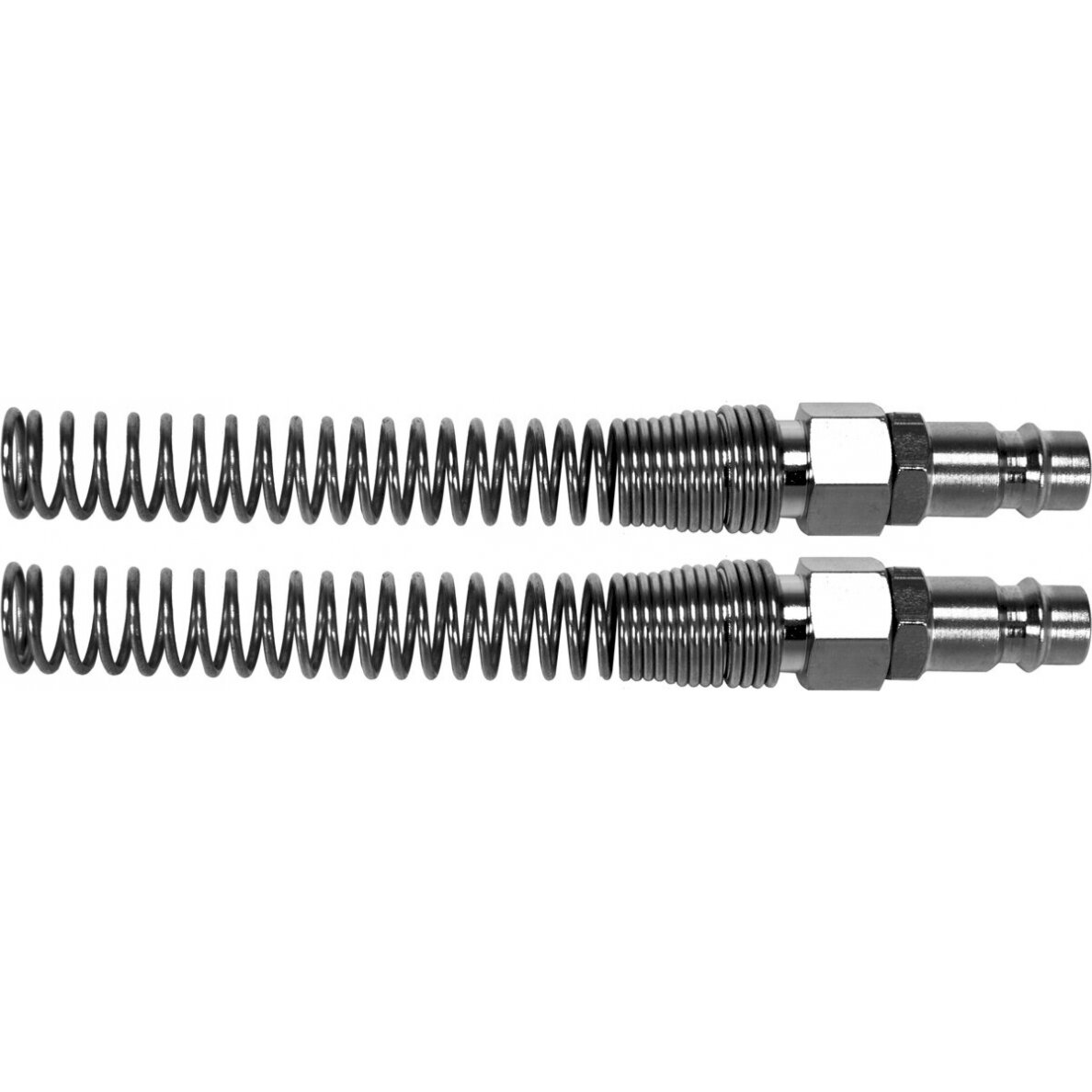 Greitos jungtys žarnai (kištukai) su spyruoklėmis 6x10 mm, 2 vnt. (YT-24103)