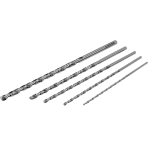 Grąžtai metalui ilgi HSS 3-8mm 5vnt