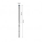 Grąžtas betonui Bosch SDS-max-8X, 16x200x340 mm, 2608900214