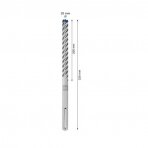 Grąžtas betonui Bosch SDS-max-8X, 20x200x320 mm, 2608900228
