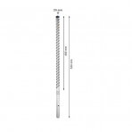 Grąžtas betonui Bosch SDS-max-8X, 20x400x520 mm, 2608900229