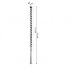 Grąžtas betonui Bosch SDS-max-8X, 25x400x520 mm, 2608900241